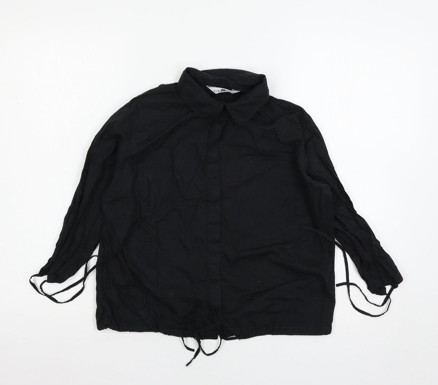 New Look Womens Black   Basic Button-Up Size 12