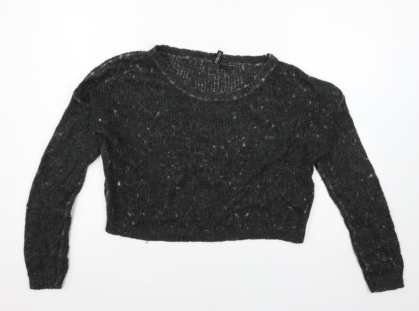Divided Womens Grey  Knit Pullover Jumper Size 12