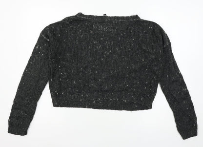 Divided Womens Grey  Knit Pullover Jumper Size 12