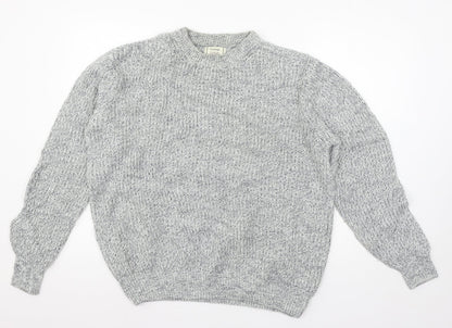 Preloved George Womens Grey  Knit Pullover Jumper Size L - Front