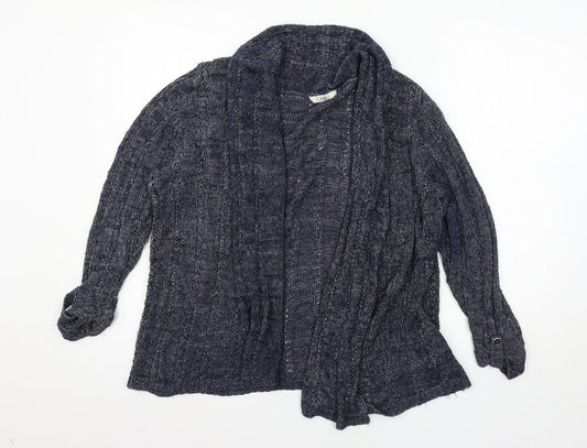 Marks and Spencer Womens Blue  Knit Cardigan Jumper Size 14