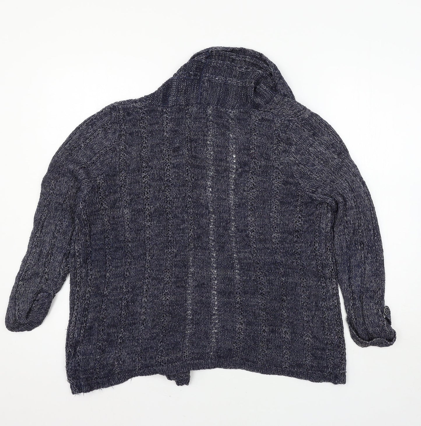 Marks and Spencer Womens Blue  Knit Cardigan Jumper Size 14