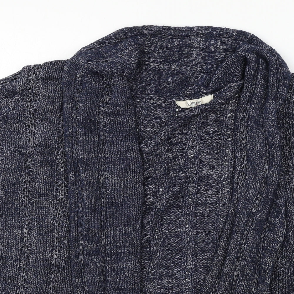 Marks and Spencer Womens Blue  Knit Cardigan Jumper Size 14