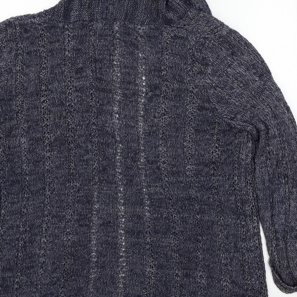 Marks and Spencer Womens Blue  Knit Cardigan Jumper Size 14