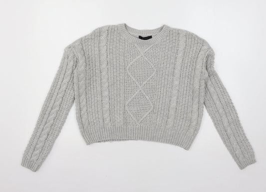 Atmosphere Womens Grey  Knit Pullover Jumper Size 6