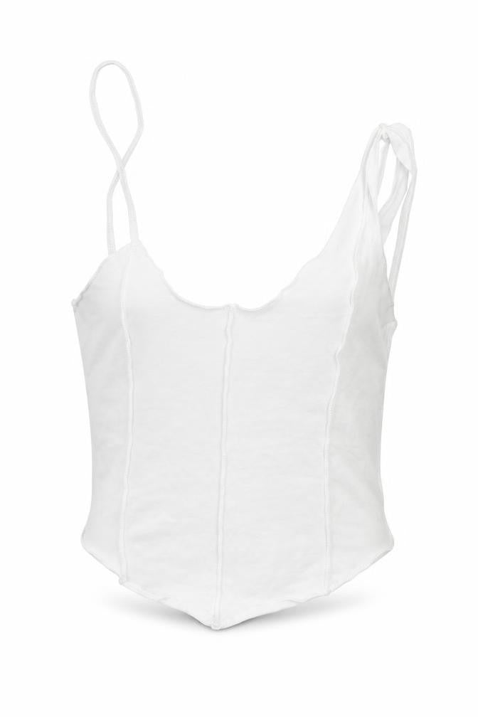 SheIn Womens White  Jersey Basic Tank Size XS