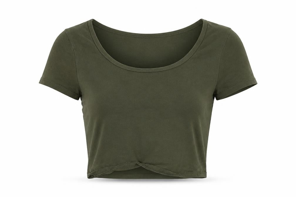 New Look Womens Green  Jersey Basic T-Shirt Size 6
