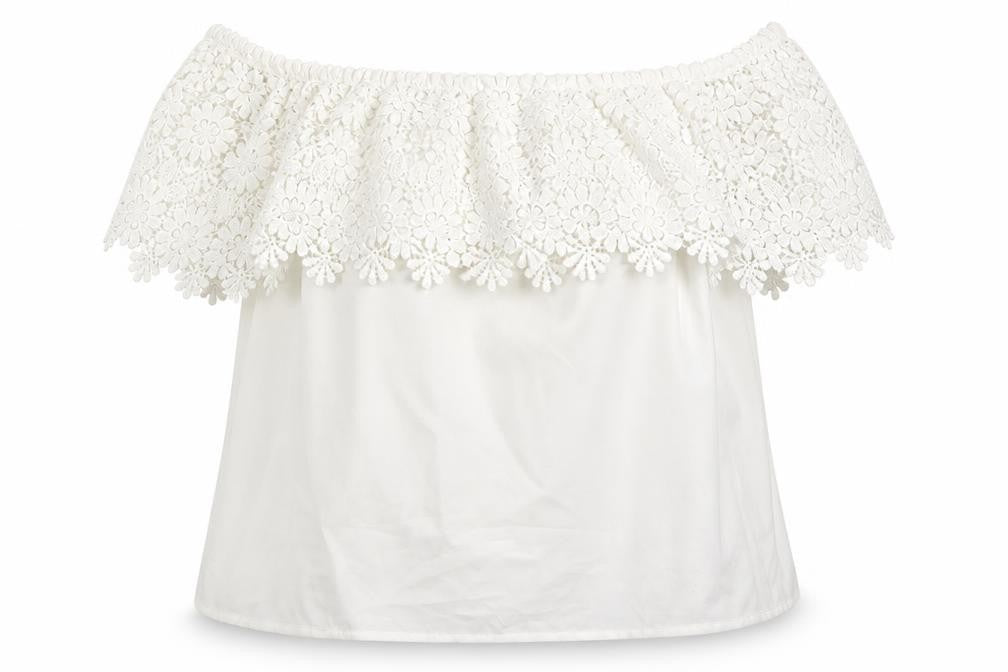 Isassy Womens White   Basic Blouse Size L