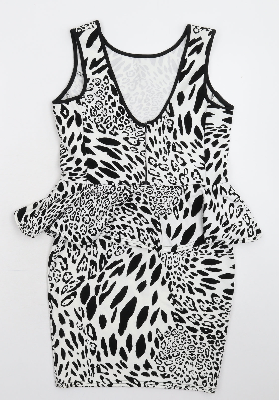Dolls Womens White Animal Print  Mini  Size 10