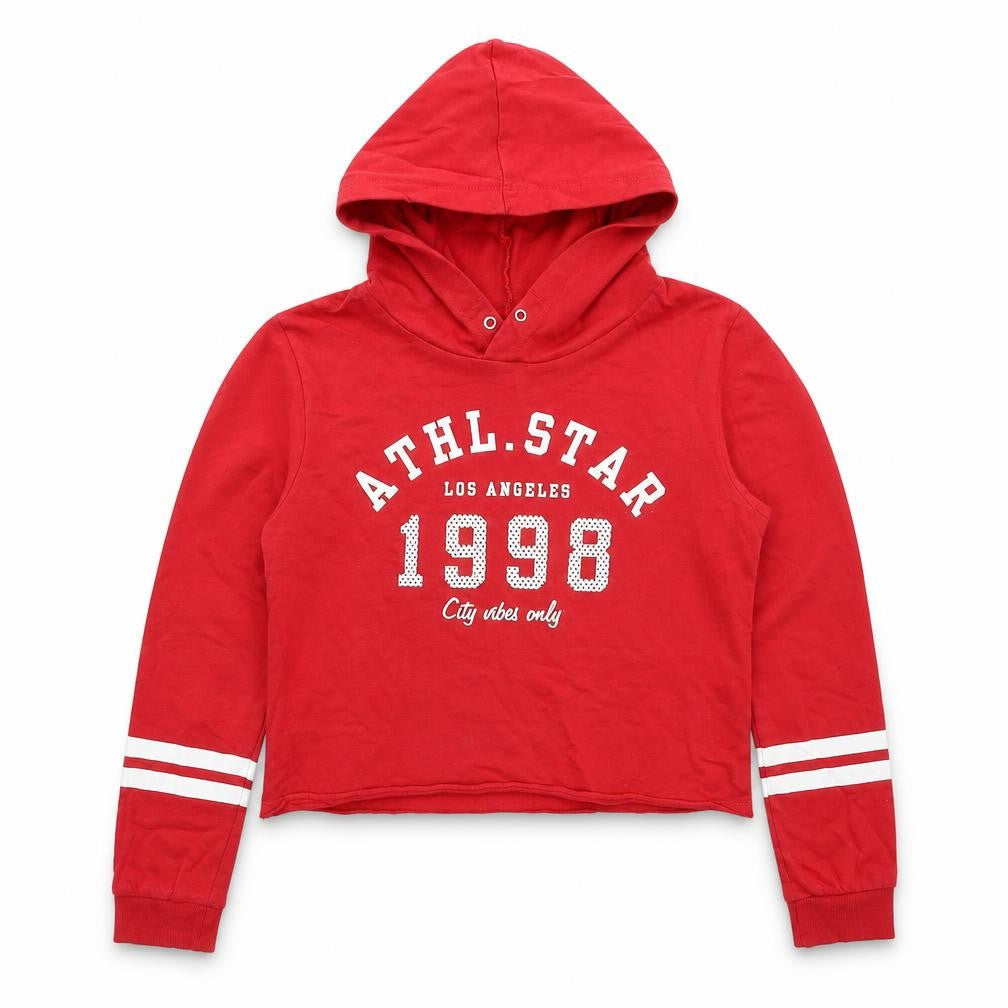 H&M Girls Red   Pullover Hoodie Size 14 Years