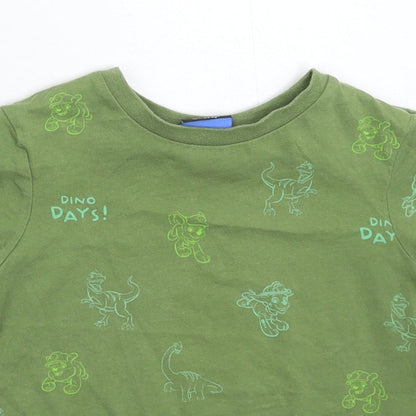 George Girls Green   Basic T-Shirt Size 2-3 Years
