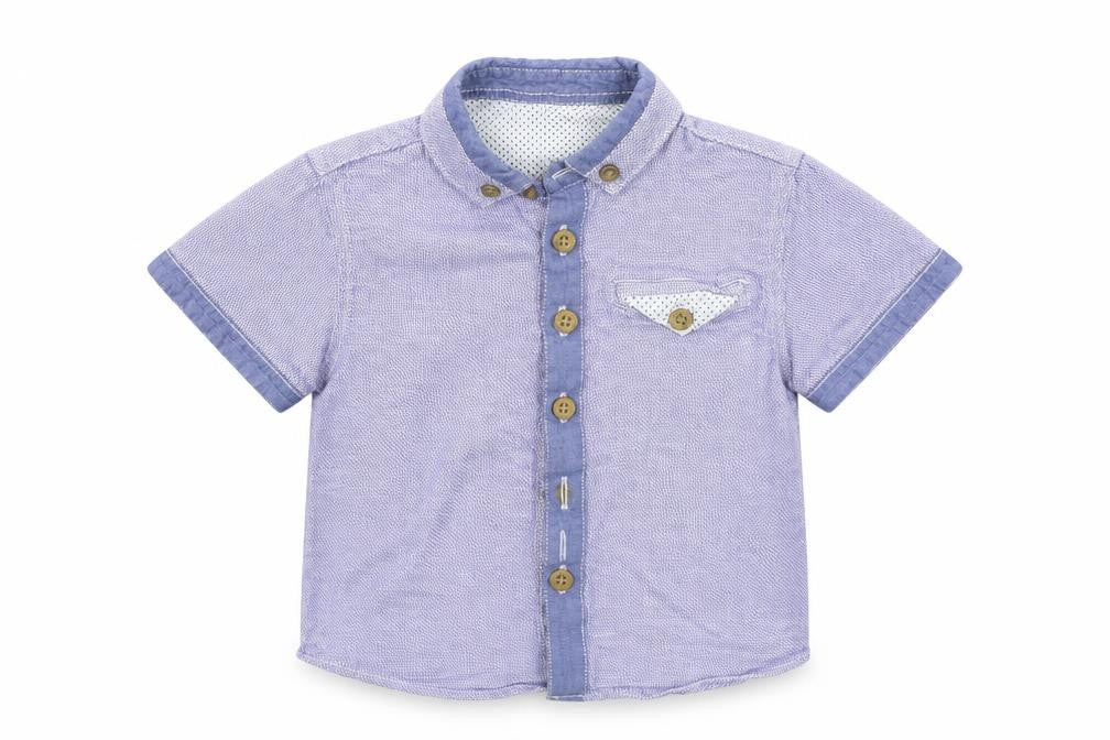 Matalan Baby Blue   Basic Button-Up Size 18-24 Months