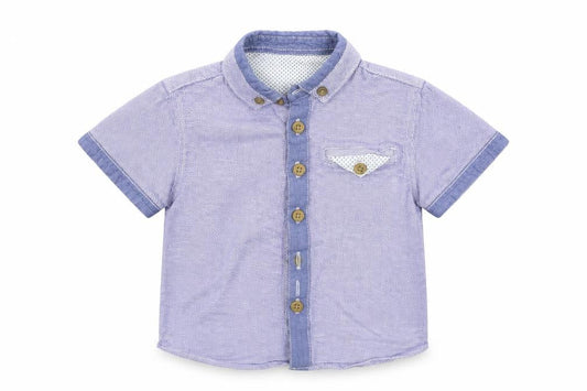 Matalan Baby Blue   Basic Button-Up Size 18-24 Months