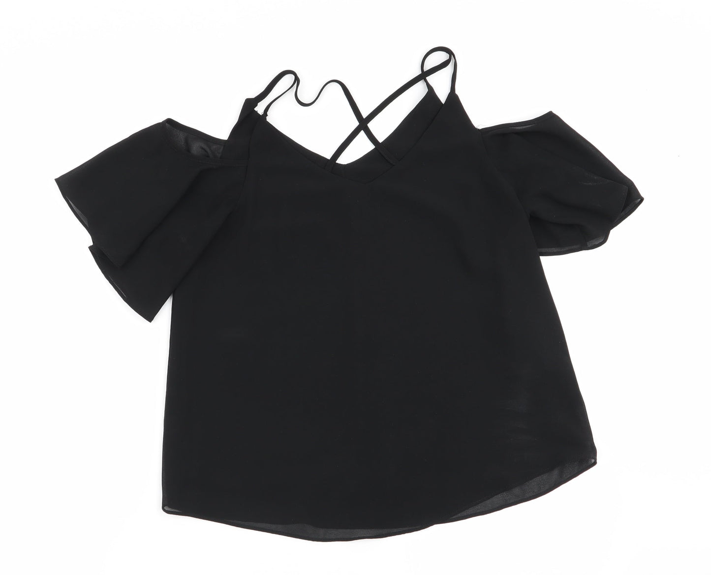 New Look Womens Black   Basic Blouse Size 8