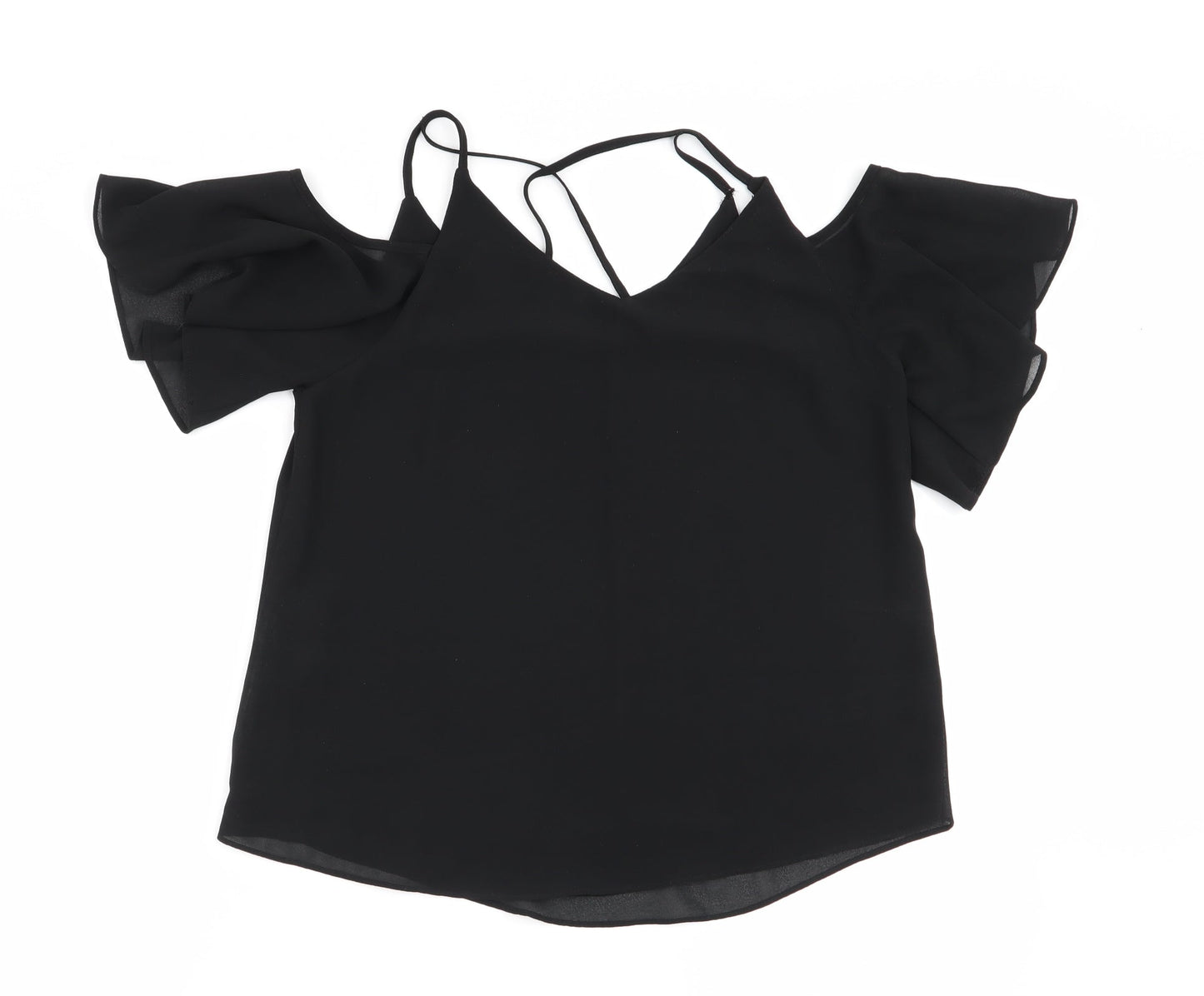 New Look Womens Black   Basic Blouse Size 8