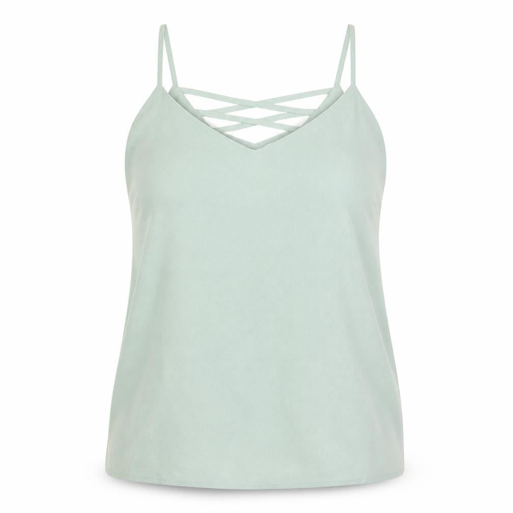 New Look Womens Green   Basic Blouse Size 12