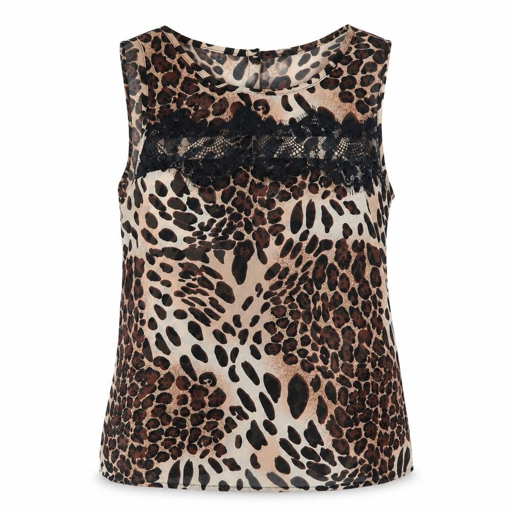 Primark Womens Multicoloured Animal Print  Basic Blouse Size 10