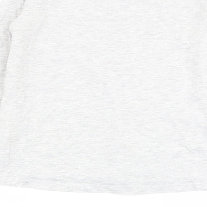 Preloved Primark Girls Grey   Basic T-Shirt Size 9-10 Years - Label