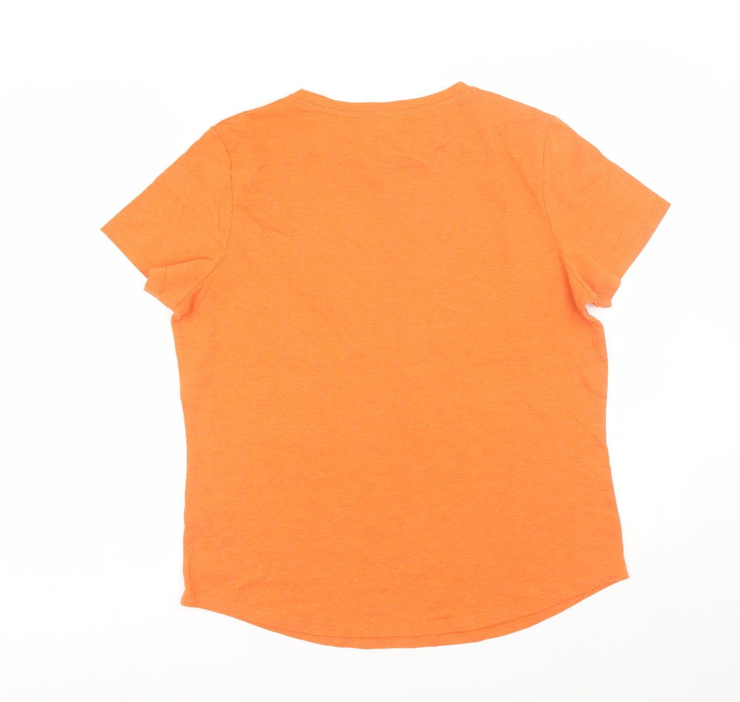 George Womens Orange   Basic T-Shirt Size 14