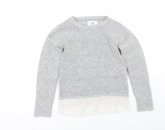 Young Dimension Girls Grey   Pullover Jumper Size 11-12 Years