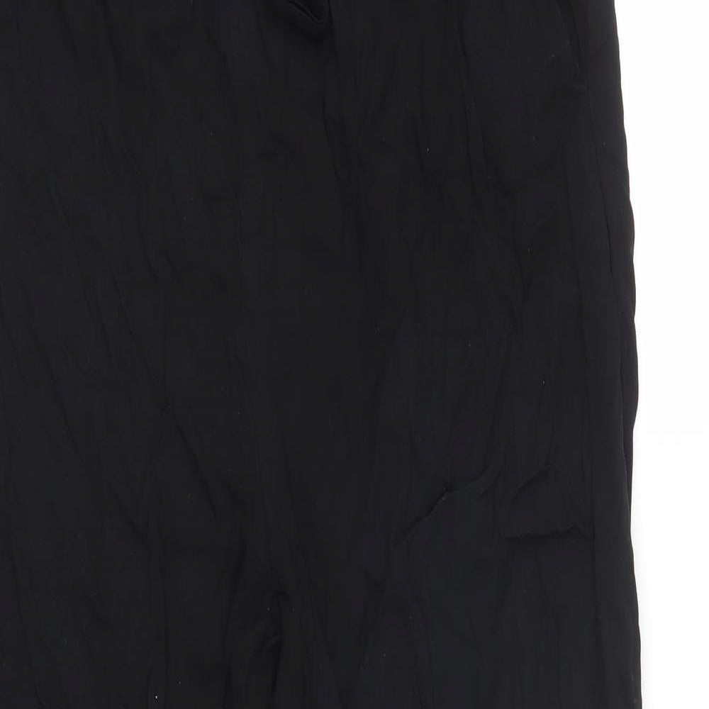 H&M Womens Black   Capri Trousers Size 10 L27 in