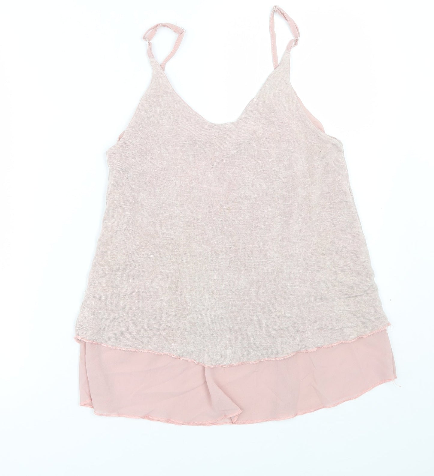 Preworn Womens Pink   Basic Tank Size M
