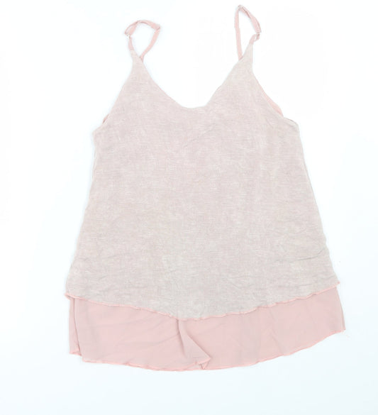 Preworn Womens Pink   Basic Tank Size M