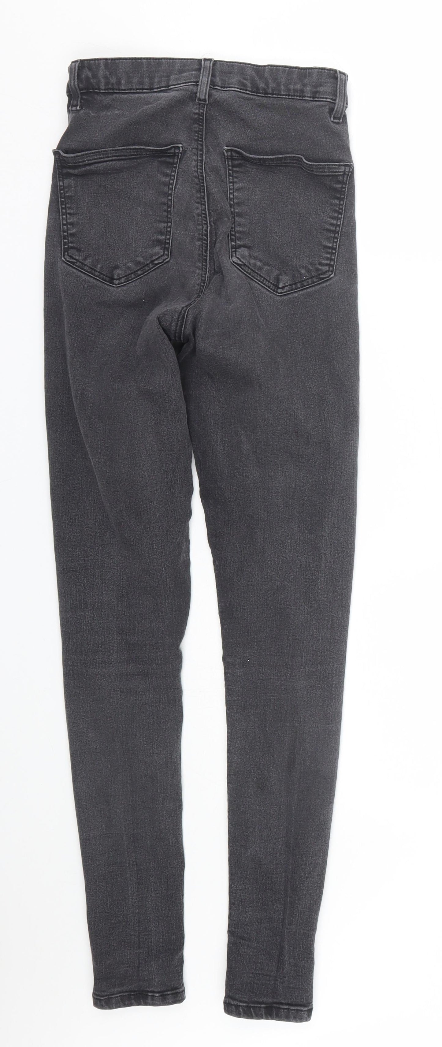 Topshop Womens Black  Denim Skinny Jeans Size 28 L28 in