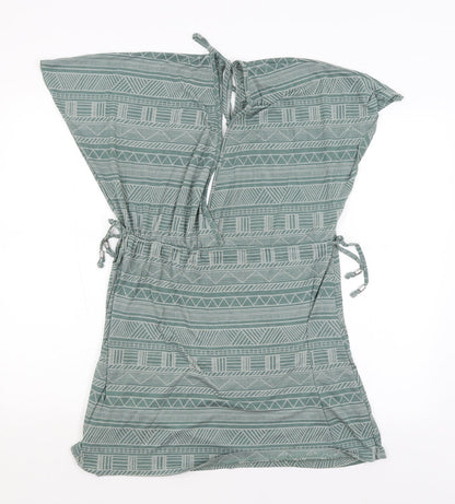 Primark Womens Green Geometric  Basic T-Shirt Size M