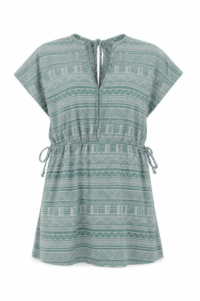 Primark Womens Green Geometric  Basic T-Shirt Size M