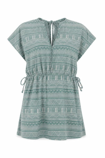 Primark Womens Green Geometric  Basic T-Shirt Size M