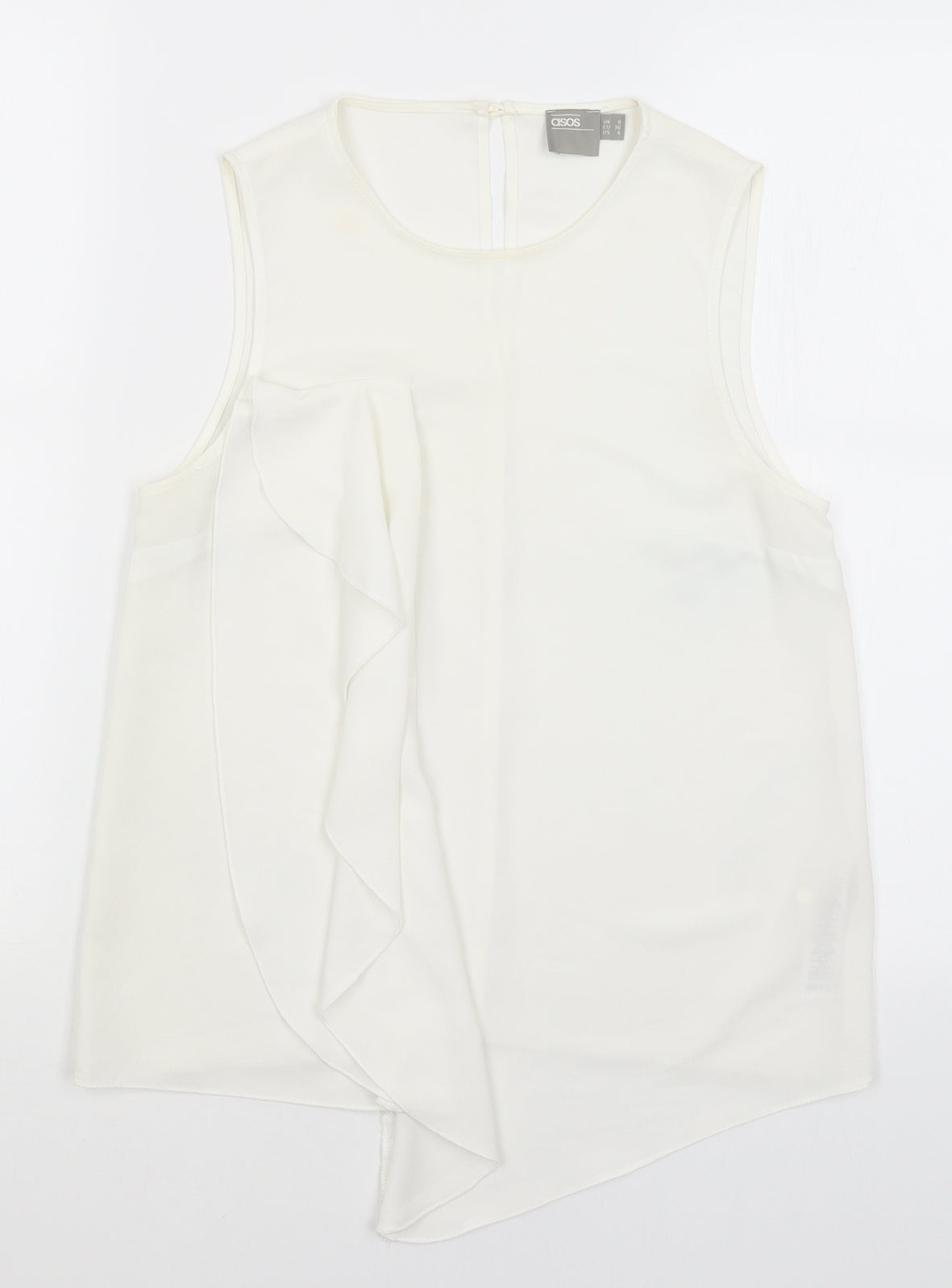 ASOS Womens White   Basic Tank Size 8