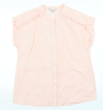 Preloved Nutmeg Womens Pink   Basic Button-Up Size 16 - Front