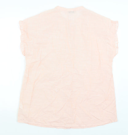 Preloved Nutmeg Womens Pink   Basic Button-Up Size 16 - Back