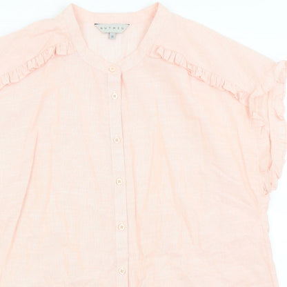 Preloved Nutmeg Womens Pink   Basic Button-Up Size 16 - Detail