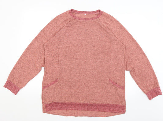 Preworn Womens Pink   Pullover Jumper Size XL