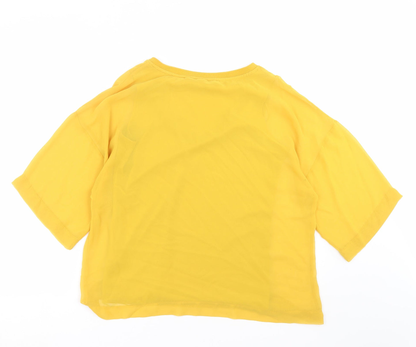 F&F Womens Yellow   Basic Blouse Size 12