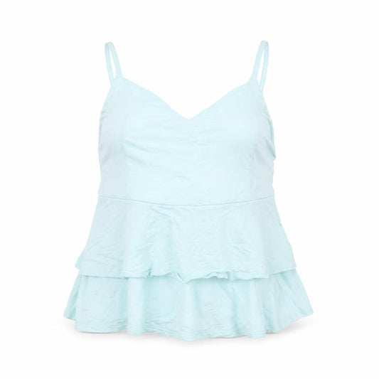 Primark Womens Green   Camisole T-Shirt Size 10  - cropped