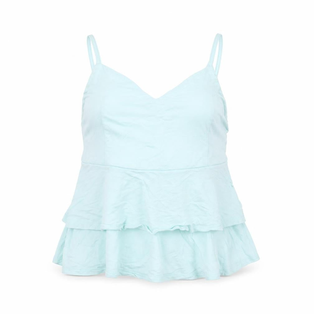 Primark Womens Green   Camisole T-Shirt Size 10  - cropped