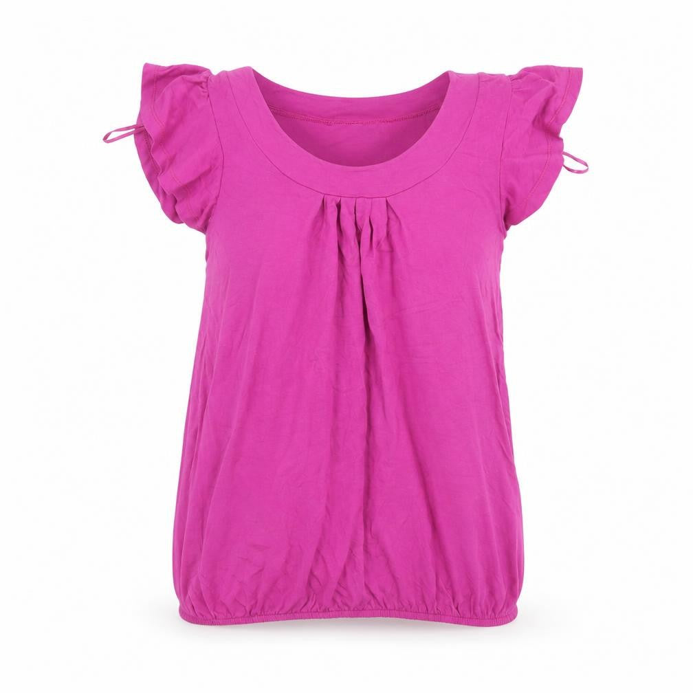 Papaya Womens Purple   Basic T-Shirt Size 8