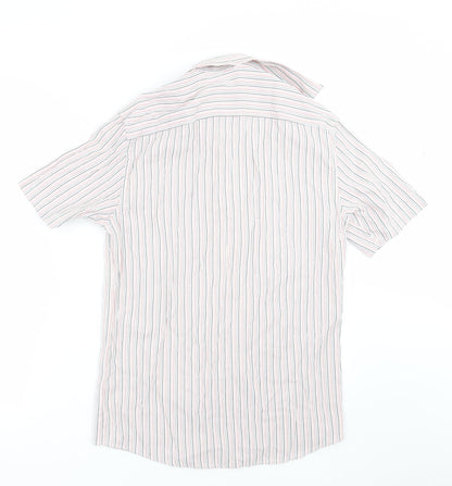 Preloved NEXT Mens Pink Striped   Button-Up Size S - Back