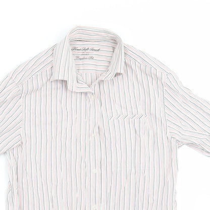 Preloved NEXT Mens Pink Striped   Button-Up Size S - Detail
