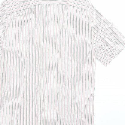 Preloved NEXT Mens Pink Striped   Button-Up Size S - Label