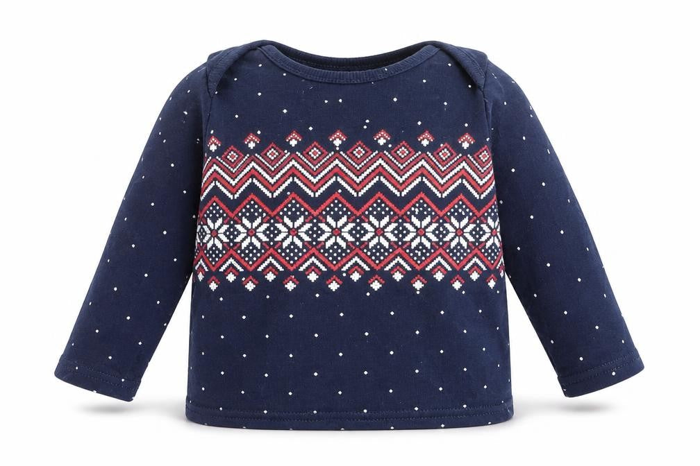 George Baby Blue Geometric  Basic T-Shirt Size 3-6 Months