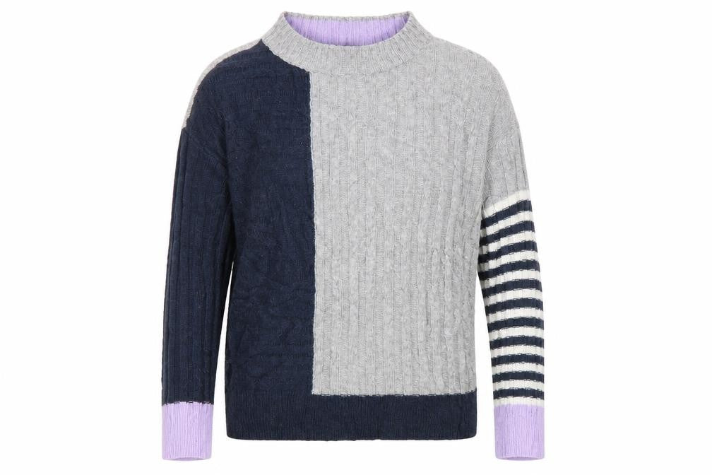 Marks & Spencer Womens Multicoloured Geometric  Pullover Jumper Size S
