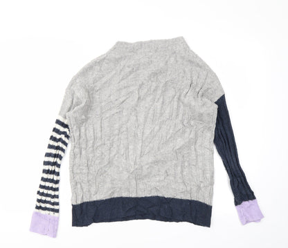 Marks & Spencer Womens Multicoloured Geometric  Pullover Jumper Size S