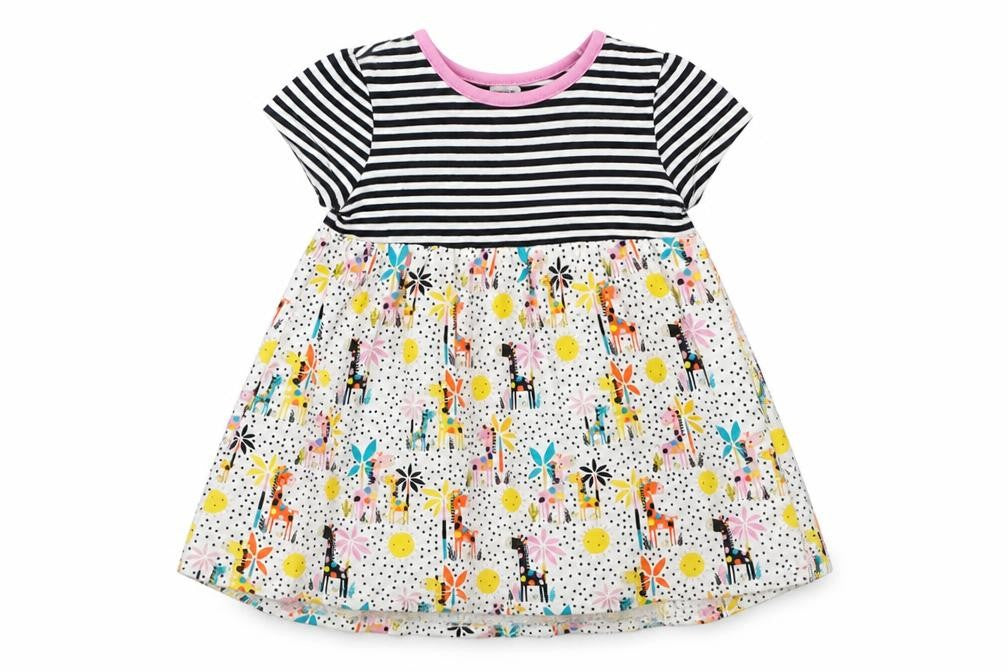 MINI CLUB  Girls Multicoloured Geometric  Fit & Flare  Size 12-18 Months