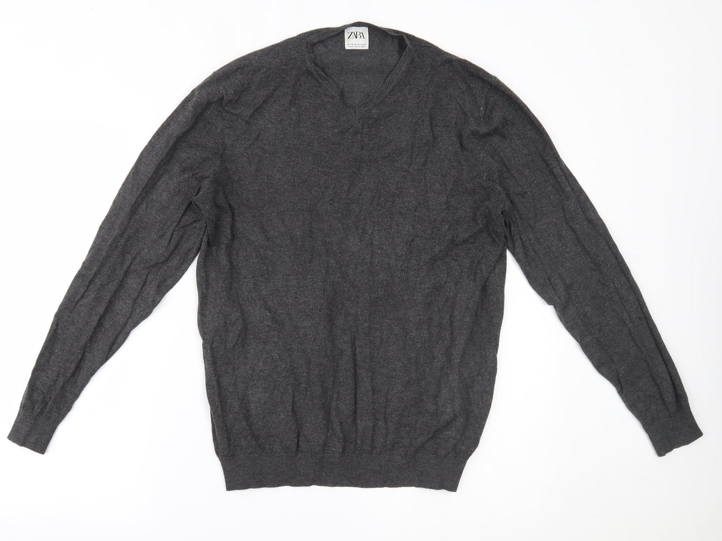 Zara Mens Grey   Pullover Jumper Size M