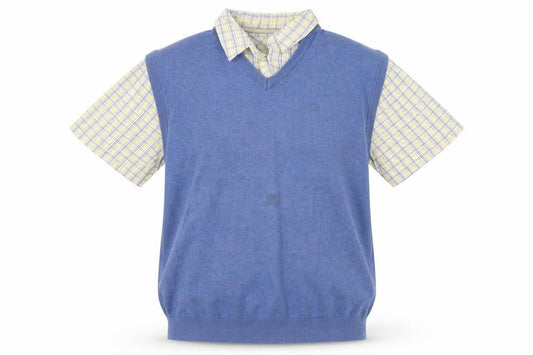 Lincoln Mens Blue    Button-Up Size L