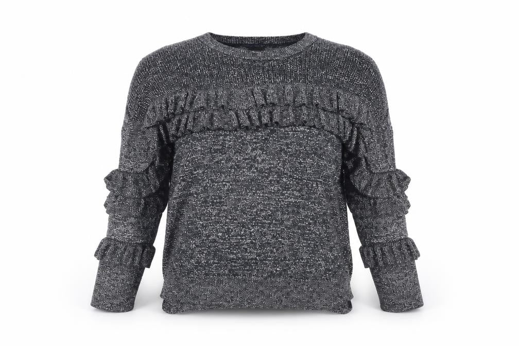 River Island Womens Grey   Henley Jumper Size 6